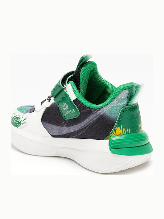 Παιδικά Sneakers με Φωτάκια Πράσινα