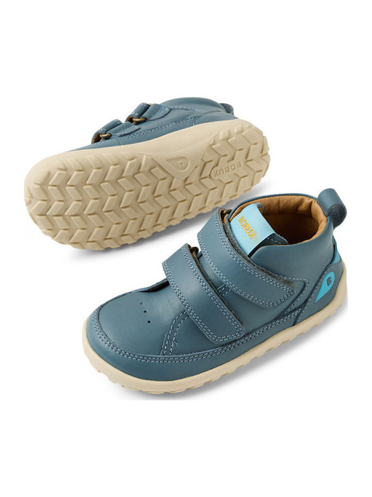 Kids Sneakers High with Scratch Light Blue