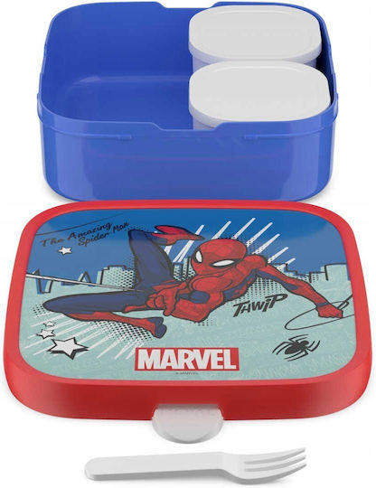 Mepal Πλαστικό Παιδικό Δοχείο Φαγητού Spiderman 1.3lt