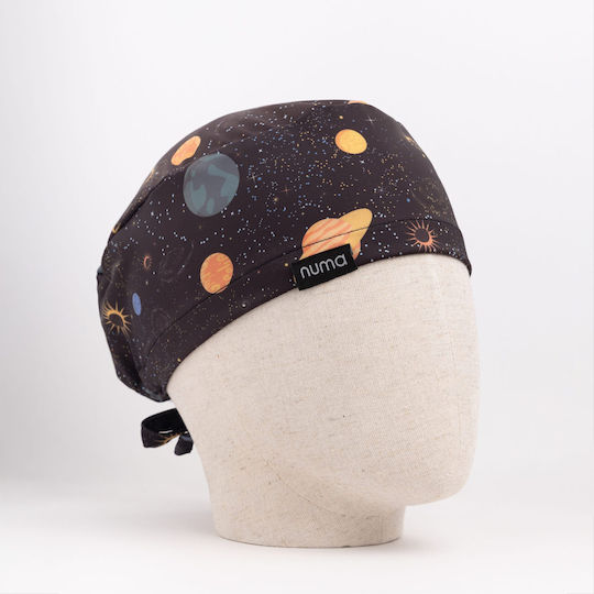 Numascrubs Women's Black Surgical Cap