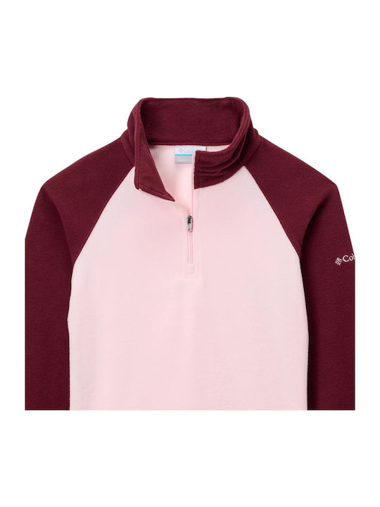 Παιδική Μπλούζα Μακρυμάνικη Μπορντό Glacial Fleece Half Zip