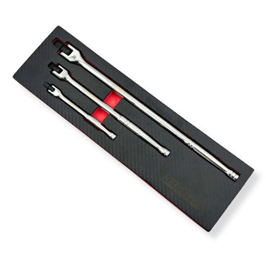 Set Schiebegriffe mit T-Stange Flexibler Kopf 1/4" 3/8" 1/2" 3 Stück