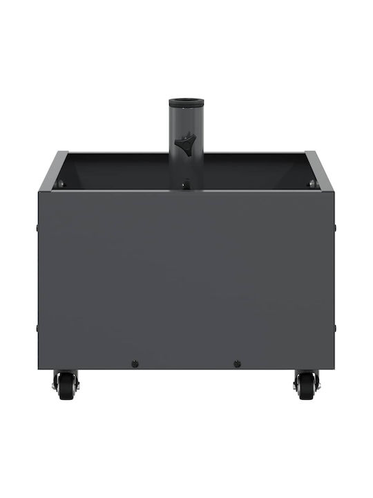 vidaXL Topf Metallisch Charcoal 45x45x45cm.