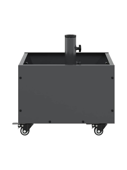vidaXL Topf Metallisch Charcoal 45x45x45cm.