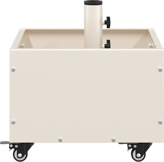 vidaXL Topf Metallisch White 45x45x45cm.