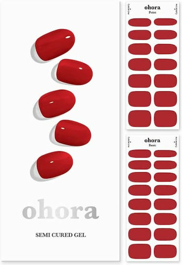 Ohora Ohora Gel Nagelspitzen in Rot Farbe 30Stück NVA2442999
