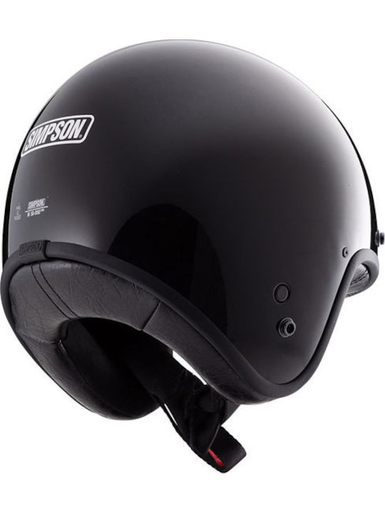 Simpson Chopper Black Κράνος Μηχανής Jet ECE 22.06