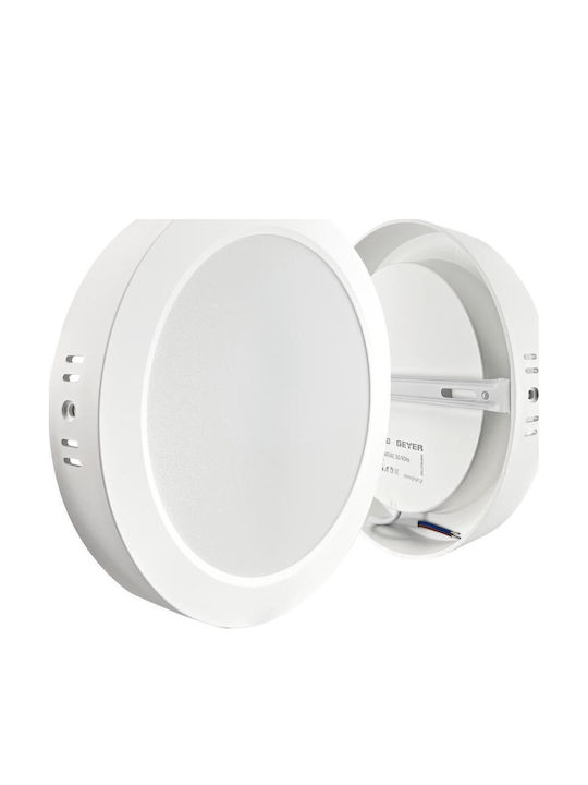 Geyer Στρογγυλό Εξωτερικό LED Panel 20W με Ψυχρό Λευκό Φως 6500K 22.6εκ.