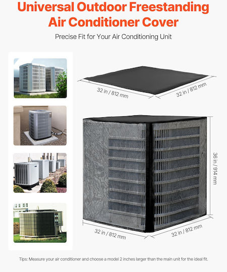 Vevor 812 X 812 X 914 Mm Klimaanlage Abdeckung Doppelwand Detachable Canopy