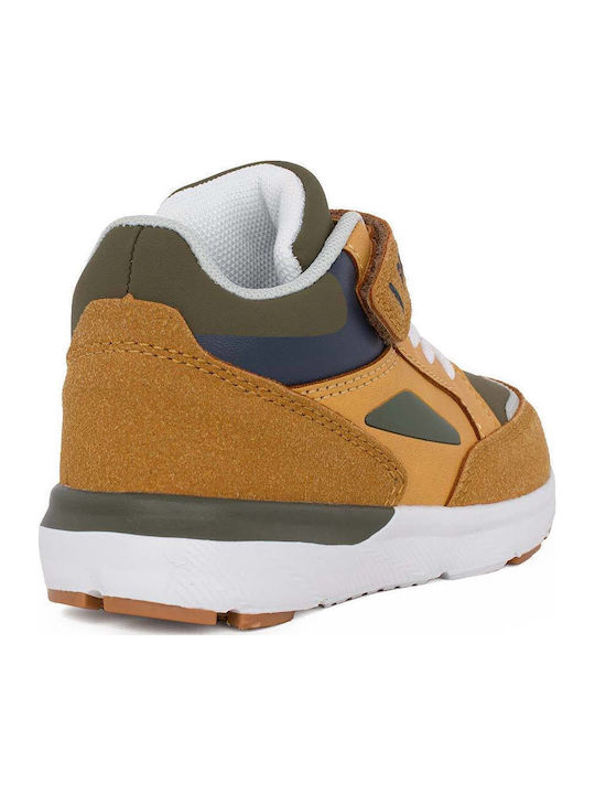 Anatomical Kids Boots with Velcro Beige