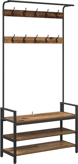 Eingangsmöbel mit Garderobe Coffee 95x34x184cm