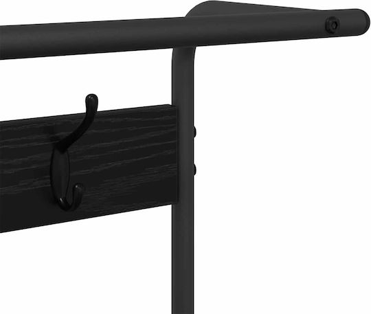 Vidaxl Flurmöbel & Aufbewahrung Schwarze Eiche 95 x 34 x 184 cm Bearbeitetes Holz