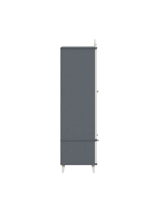 Подова Кухненска Скрин Gray and White 90x45x165бр