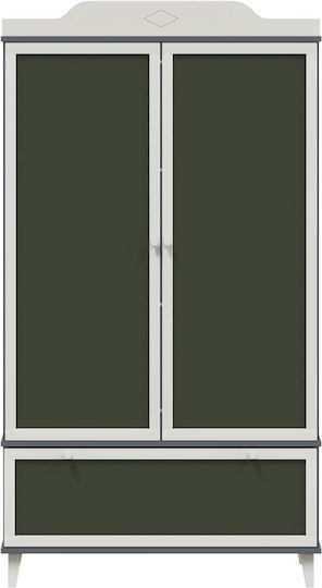 Kitchen Floor Drawer Unit Gray and White 90x45x165cm