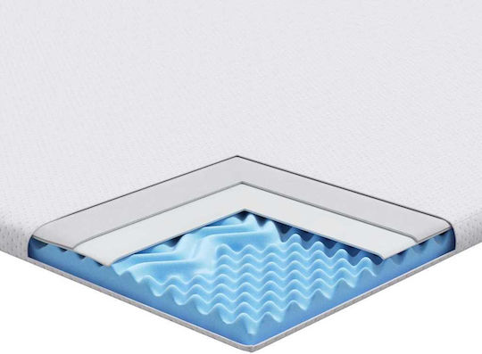vidaXL Protecție pentru Saltea King Size Alb 200x200cm