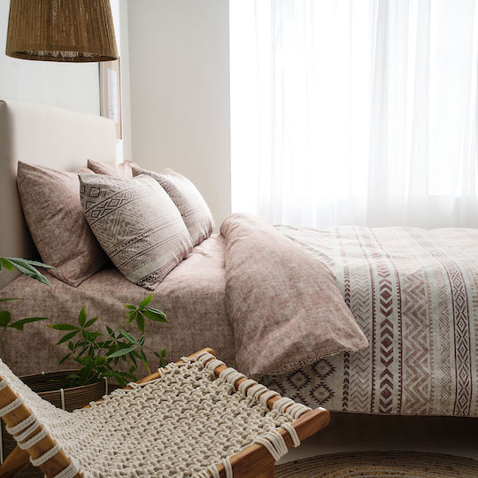 Vesta Home Пухено Полутора 190x230бр Amorgos-2 Terracotta 350 г/м²Gsm 11.5 togs Togs