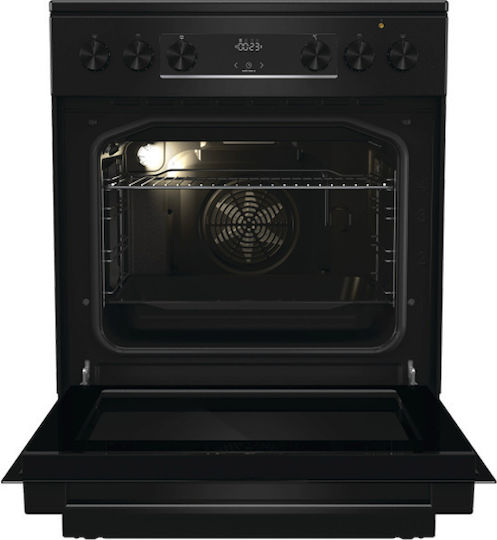 Gorenje Готварска печка 71лт с керамични котлони Ш60см. Black