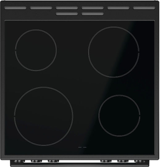 Gorenje Готварска печка 71лт с керамични котлони Ш60см. Black