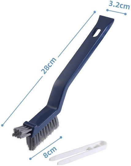 Perie de Curățare Rosturi Pardoseală 3în1 Flippy Lungime Mâner 28 Cm Peri Din PP Oțel Plastic Clește Pentru Îndepărtarea Părului Inclus Albastru