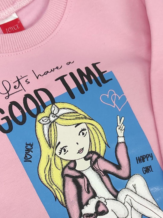 Set pentru copii cu colanți Iarnă 2buc Pink Happy