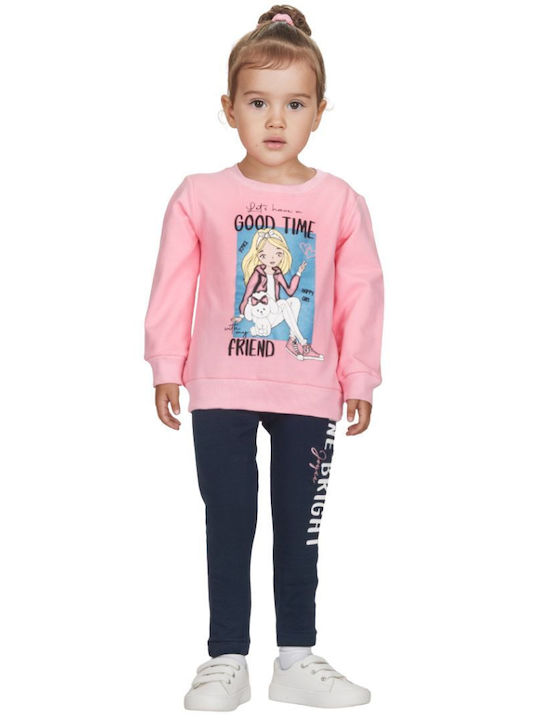 Set pentru copii cu colanți Iarnă 2buc Pink Happy