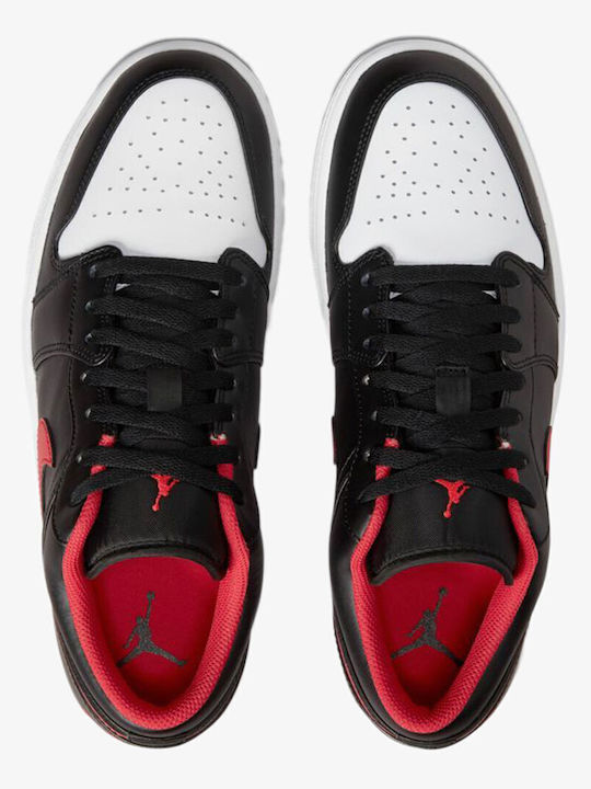 Air  1 Low Sneakers Black / Fire Red / White