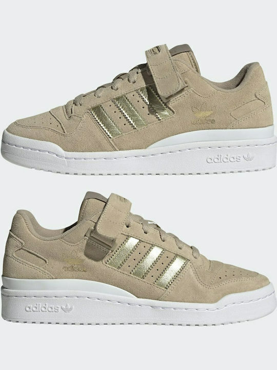 Forum Low Damen Sneakers Beige Tone / Cloud White / Matte Gold