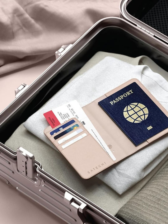 Men's Wallet Travel with RFID Pink