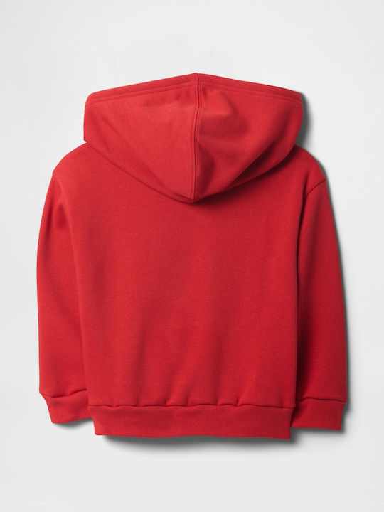 Παιδικό Φούτερ με Κουκούλα και Τσέπες Modern Red