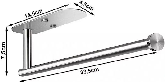 Verk Group Metallic Paper Towel Holder Silver