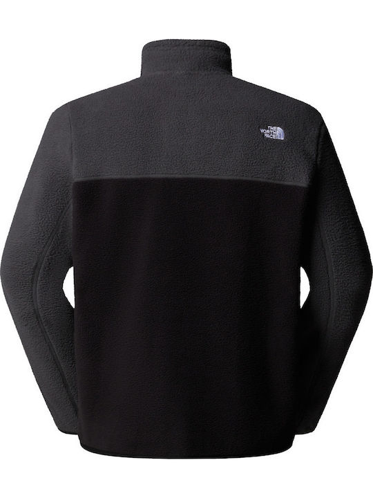 Yumiori ¼zip Fleece Пуловер с дълъг ръкав Черен