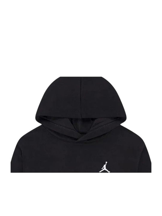 Kids Sweatshirt with Hood and Pockets Black Ft Po