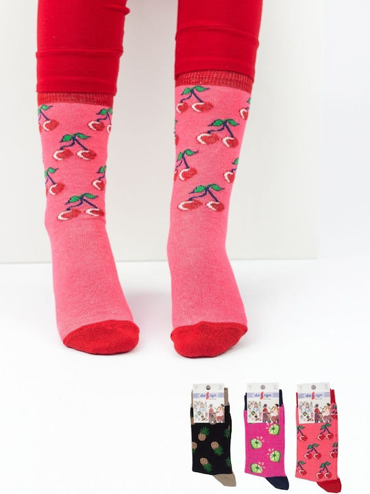 Design Socks Παιδικές Κάλτσες Πολύχρωμο 3 Ζευγάρια
