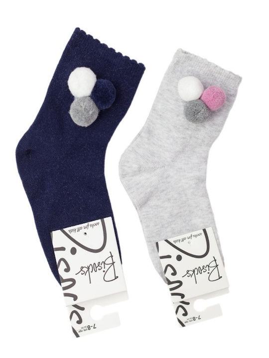 Bisocks Șosete pentru Copii Dark Blue 2 Perechi