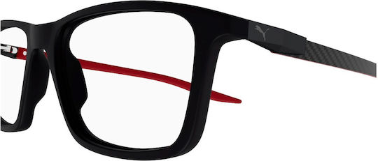 Puma Pu0419o 004 Rame Ochelari Pentru Bărbați Acetat Negru Pătrat
