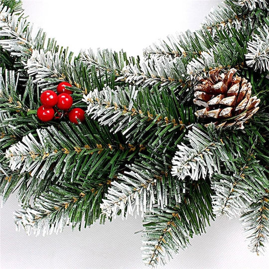 Bakaji Christmas Lighted Decorative Wreath 270cm