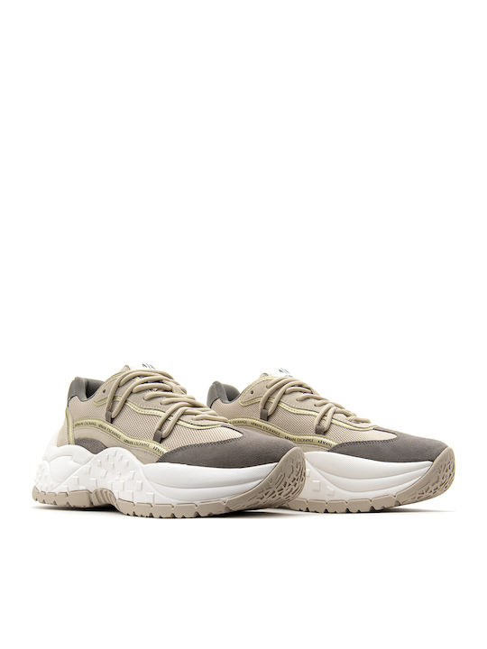 Chunky Sneakers Beige-cigar-gold