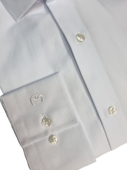 Long-sleeved Cotton Shirt White