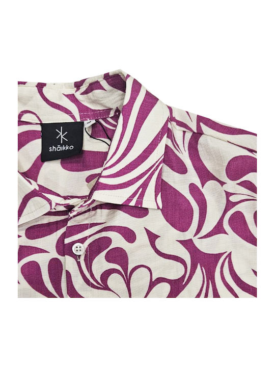 Short-sleeved Shirt Purple