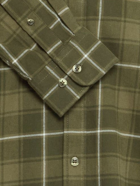 Long-sleeved Shirt Checked Sea Turtle - Green