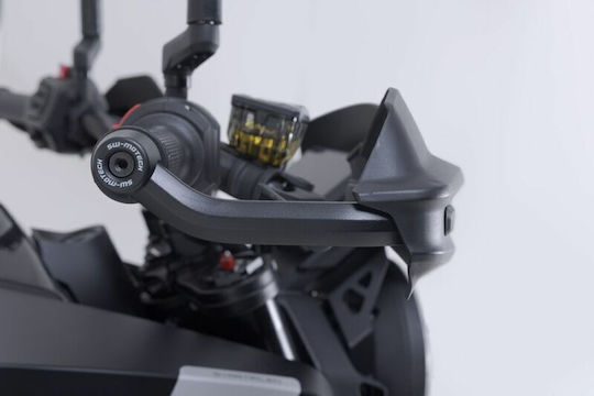 SW-Motech Motorcycle Protective Hand Guards in Black Colour