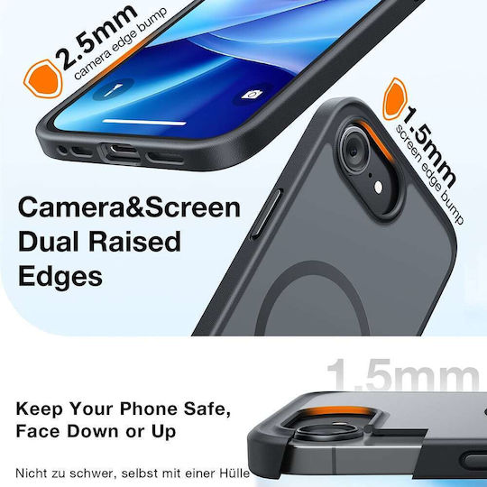 Torras Guardian Magnetic Back Cover Silicon Transparent (iPhone 17)