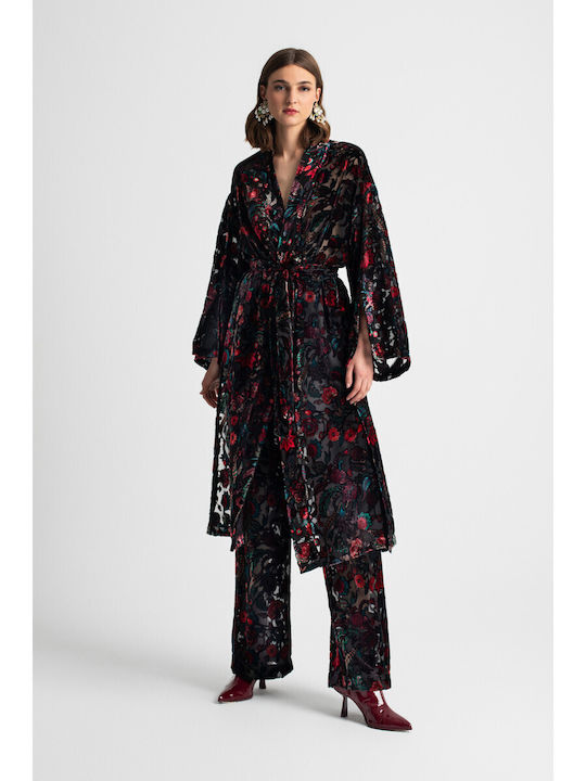 Moutaki Women's Fabric Palazzo Pants Bordeaux
