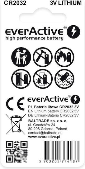 EverActive Batterien Lithium für Uhren CR2032 2Stück