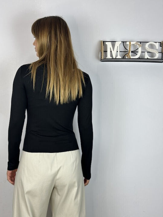 Women's Blouse Long Sleeve Black