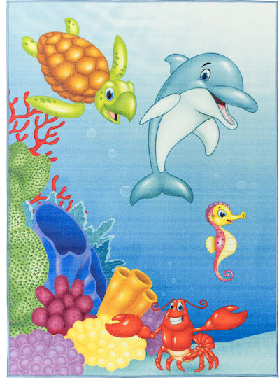 Παιδικό Χαλί Playroom Αιγαίο Μπλε 160x240