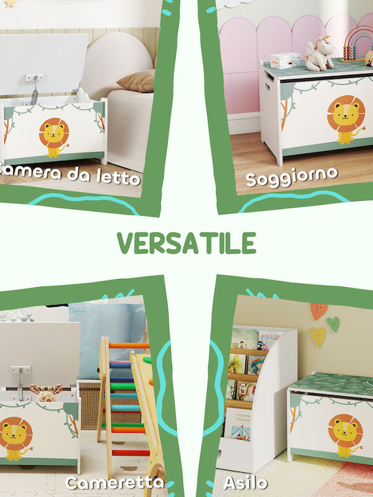 Aiyaplay Children's Storage Box made of Fabric Green 60x37x39cm 1pcs