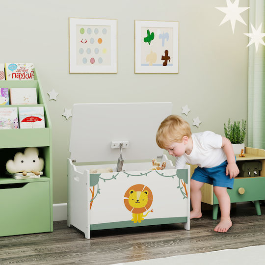Aiyaplay Παιδικό Κουτί Αποθήκευσης από Ύφασμα Πράσινο 60x37x39cm