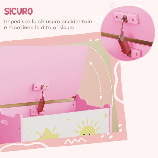 Aiyaplay Children's Storage Box made of Fabric Pink 60x37x39cm 1pcs