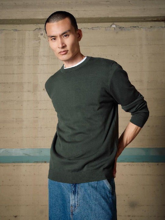 Long Sleeve Sweater Dk Green